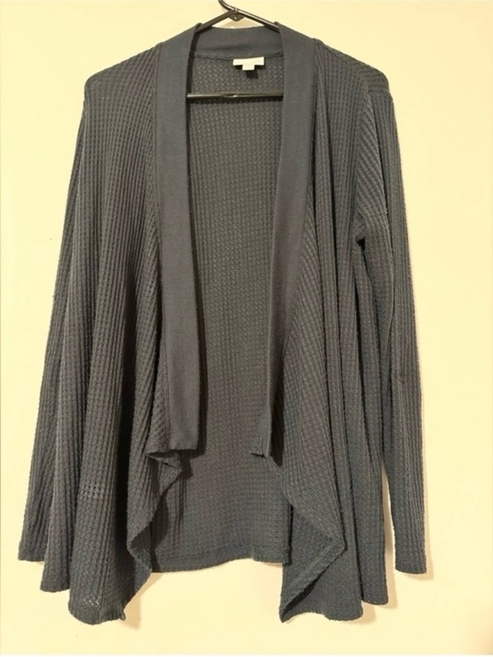 J. Jill Sweaters - J. Jill Blue Open-Front Cardigan